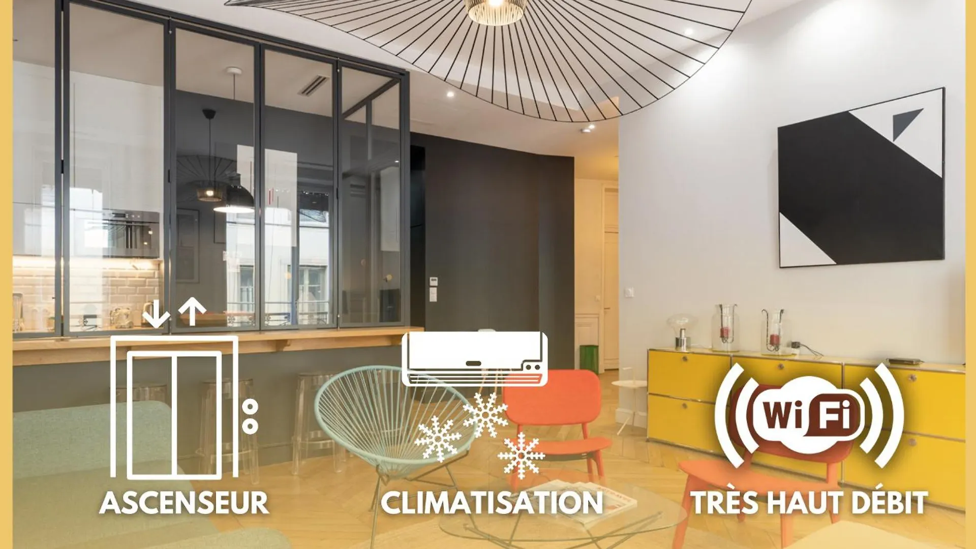 شقة L'Atelier,T3,Au Pied De L'Opera, Climatise, Check-In Autonome 24H Sur 24H ليون